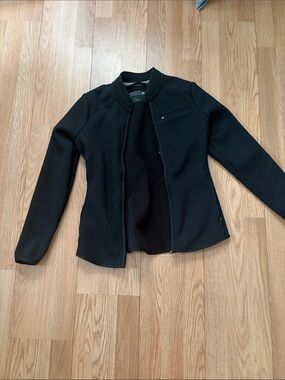 Fabletics Black Bomber Jacket with Zip Pockets